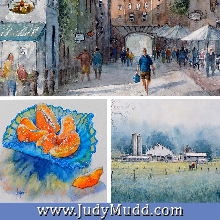 Judy Mudd Watercolor Painting Workshops via Zoom!
